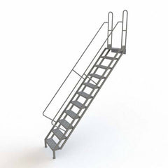 TRI-ARC - Rolling & Wall Mounted Ladders & Platforms Type: Stairway Slope Ladder Style: Stair Unit - Americas Tooling