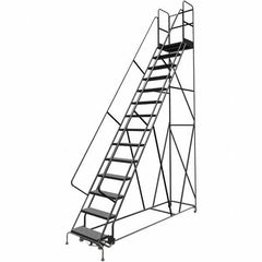 TRI-ARC - Rolling & Wall Mounted Ladders & Platforms Type: Rolling Warehouse Ladder Style: Rolling Platform Ladder - Americas Tooling