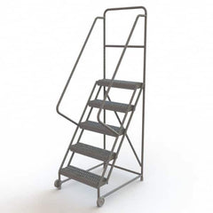 TRI-ARC - Rolling & Wall Mounted Ladders & Platforms Type: TiltNRoll Rolling Ladder Style: Tilt & Roll Safety Ladder - Americas Tooling