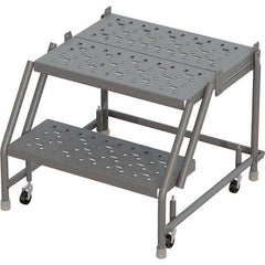 TRI-ARC - Rolling & Wall Mounted Ladders & Platforms Type: Rolling Warehouse Ladder Style: Rolling Platform Ladder - Americas Tooling