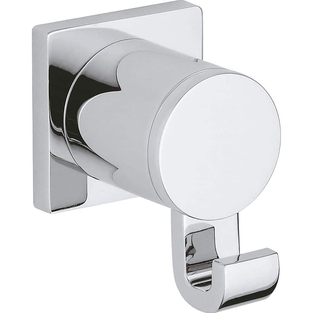 Grohe - Washroom Shelves, Soap Dishes & Towel Holders; Type: Robe Hook ; Material: Metal ; Length (Inch): 2-1/4 ; Width (Inch): 2 ; Depth (Inch): 2-1/4 ; Finish/Coating: Polished Chrome - Exact Industrial Supply