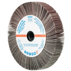 PFERD - Unmounted Flap Wheels; Abrasive Type: Coated ; Outside Diameter (Inch): 4-1/2 ; Face Width (Inch): 3/4 ; Center Hole Size (Inch): 5/8 ; Center Hole Thread Size: 5/8-11 ; Abrasive Material: Aluminum Oxide - Exact Industrial Supply