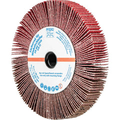 PFERD - Unmounted Flap Wheels; Abrasive Type: Coated ; Outside Diameter (Inch): 5 ; Face Width (Inch): 5/8 ; Center Hole Size (Inch): 5/8 ; Center Hole Thread Size: 5/8-11 ; Abrasive Material: Ceramic Oxide - Exact Industrial Supply