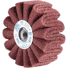 PFERD - Unmounted Flap Wheels; Abrasive Type: Non-Woven ; Outside Diameter (Inch): 5 ; Face Width (Inch): 2 ; Center Hole Thread Size: 5/8-11 ; Abrasive Material: Aluminum Oxide ; Grit: 280 - Exact Industrial Supply