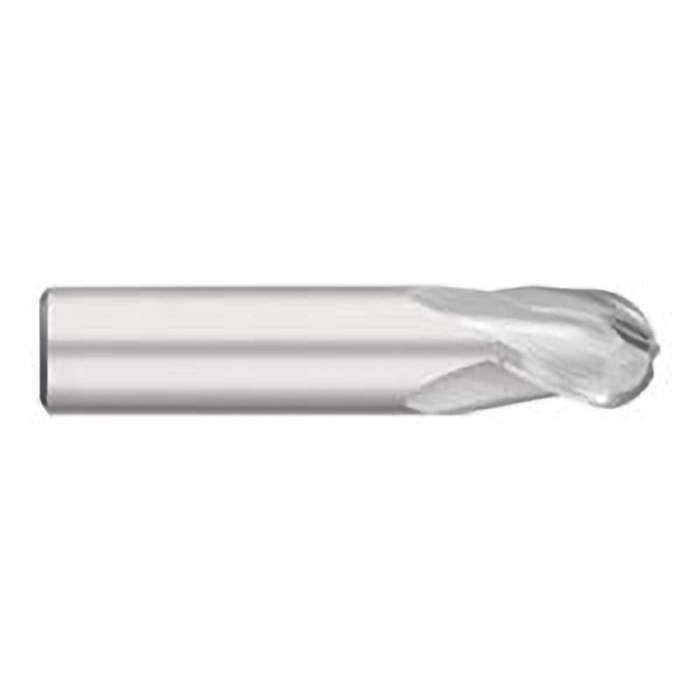 Titan USA - Ball End Mills; Mill Diameter (Decimal Inch): 0.0938 ; Number of Flutes: 3 ; Length of Cut (Inch): 3/16 ; Length of Cut (Decimal Inch): 0.1875 ; Material: Solid Carbide ; Overall Length (Inch): 1-1/2 - Exact Industrial Supply