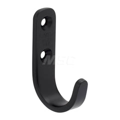 All-Purpose & Utility Hooks; Overall Length (Inch): 1-9/32; Finish/Coating: Black; Maximum Load Capacity: 22.00; Additional Information: Distance Between Mounting Holes: 19 mm; Width: 15 mm; Projection: 23 mm; Minimum Order Quantity: 304 Stainless Steel;