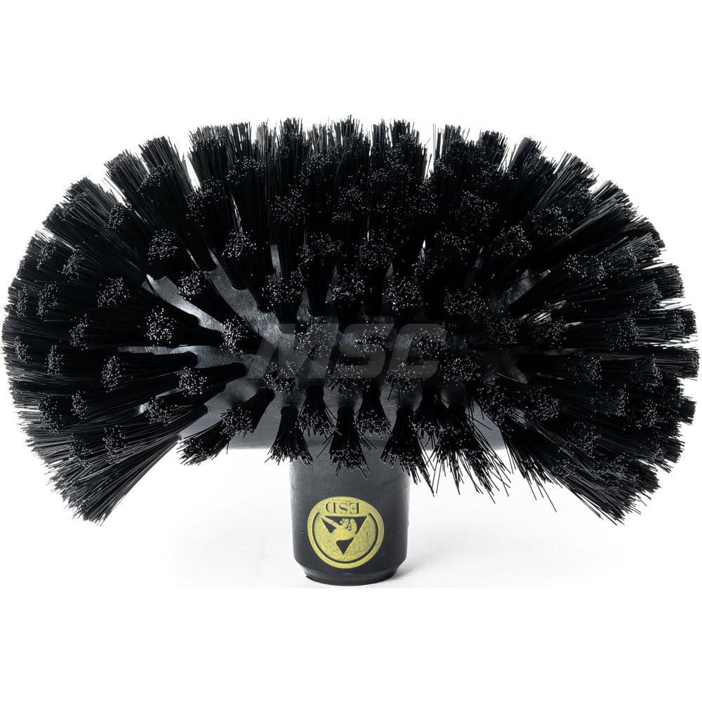 Scrub & Scouring Brushes; Type: Anti Static ESD Tank  Brush; Bristle Material: Nylon; Bristle Length (Inch): 1-3/8; Overall Length (Decimal Inch): 7.87000; Head Width (Inch): 4-23/32; Block/Handle Material: Polypropylene; Color: Black; Flagged: No; Bristl