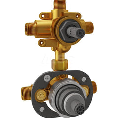 Tub & Shower Faucets; Type: Shower Diverter Rough-In Valve; Style: Flash; Design: In-line; Material: Brass; Handle Type: No Handle; Handle Material: Brass; Finish/Coating: None; Mounting Centers: Single Hole; Minimum Order Quantity: Brass; Material: Brass