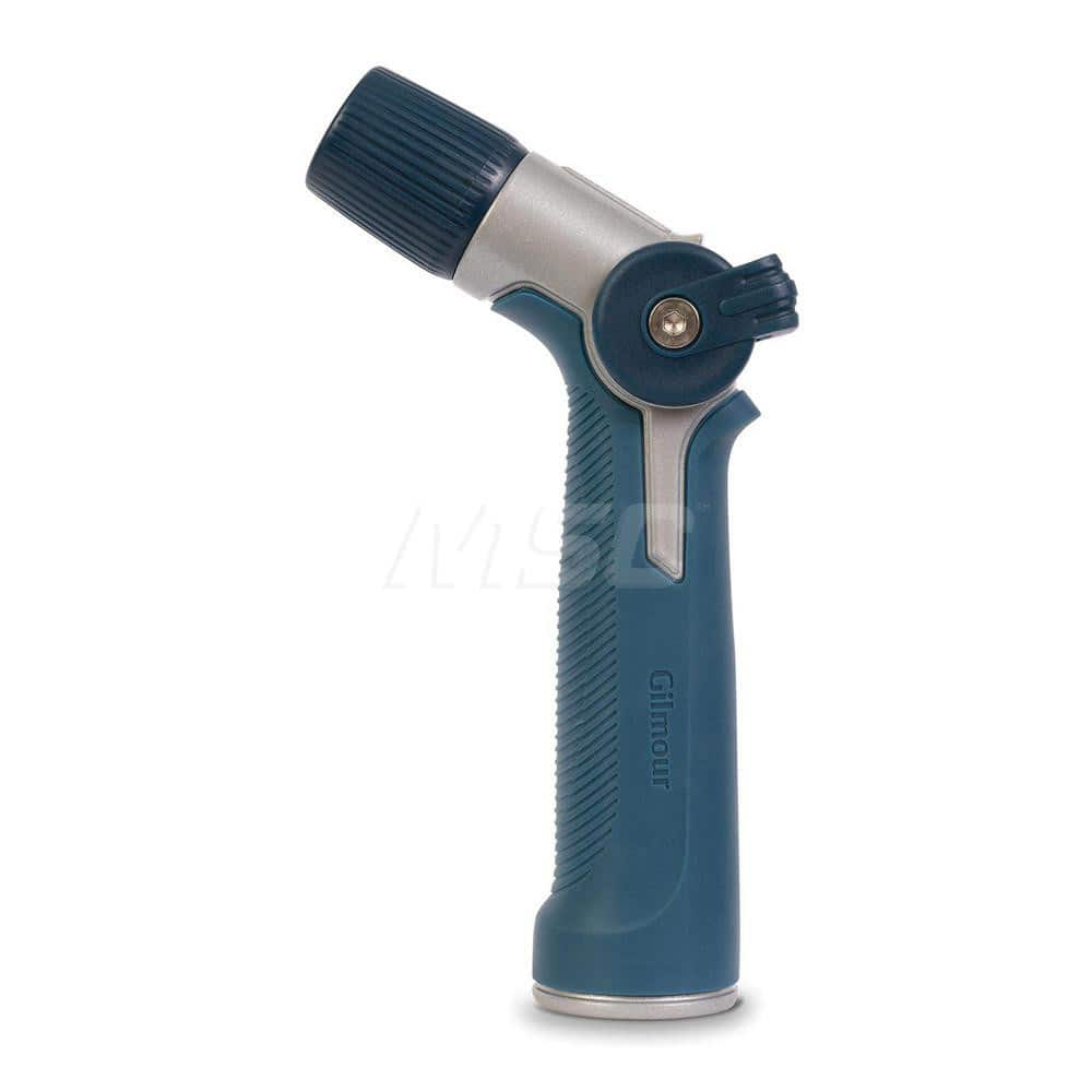 Garden Hose Spray Nozzles; Type: Cleaning Nozzle; Style: Thumb Control; Material: Plastic; Metal; Color: Blue; Thread Size (Inch): 3/4; Description: Adjustable Cleaning Nozzle; Description: Adjustable Cleaning Nozzle