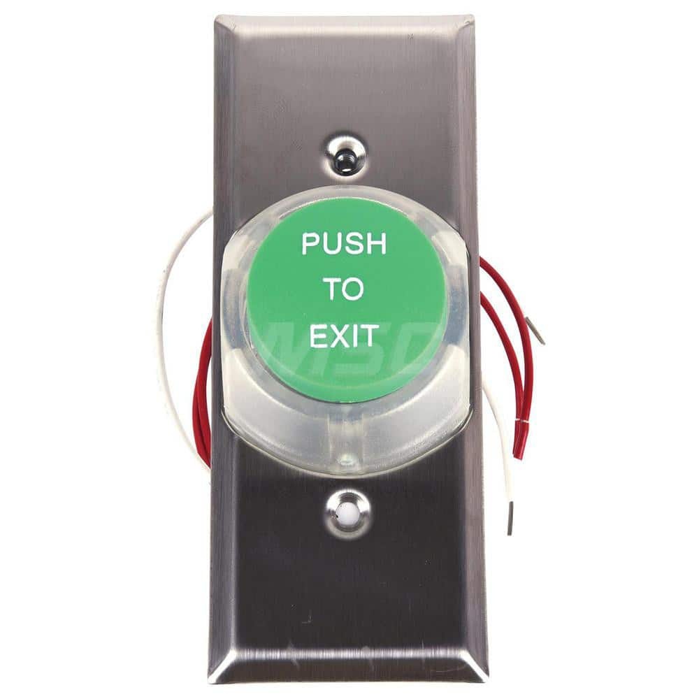 Pushbutton Switches; Switch Type: Push Button; Pushbutton Type: Extended; Pushbutton Shape: Round; Pushbutton Color: Green; Operator Illumination: NonIlluminated; Operation Type: Momentary (MO); Amperage (mA): 5; Voltage: 12-24; Contact Form: SPDT; Ampera