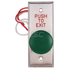 Pushbutton Switches; Switch Type: Push Button; Pushbutton Type: Mushroom Head; Pushbutton Shape: Round; Pushbutton Color: Green; Operator Illumination: NonIlluminated; Operation Type: Pneumatic; Amperage (mA): 10; Voltage: 125; Contact Form: DPST; Standar