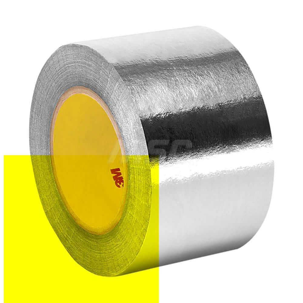 Duct Tape: 5 mil Thick, Aluminum Foil Acrylic Adhesive, 19 lb/in Tensile Strength