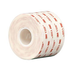 White Double-Sided Foam Tape: 3/4″ Wide, 5 yd Long, 45 mil Thick, Acrylic Adhesive