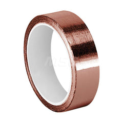 Duct Tape: 3/4″ Wide, 3.5 mil Thick, Copper Foil Acrylic Adhesive, 25 lb/in Tensile Strength