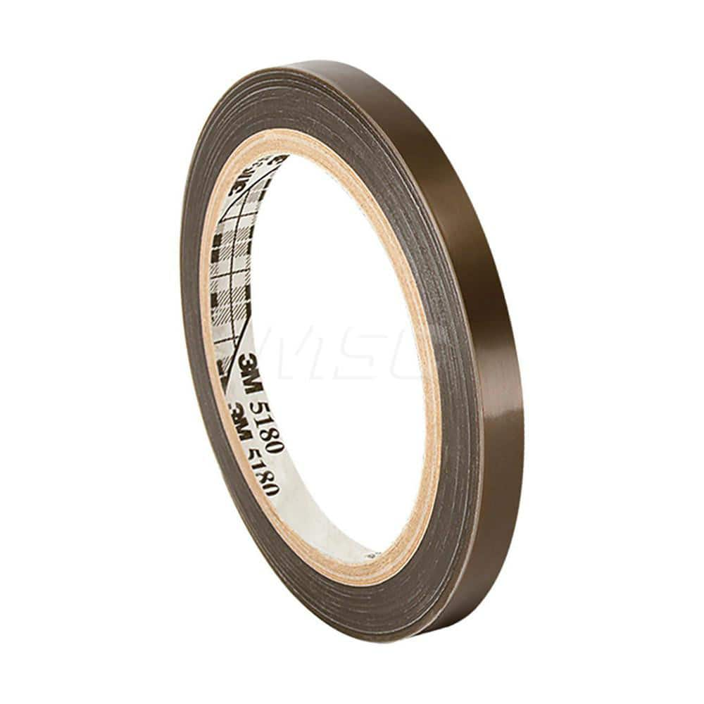 Polytetrafluroethylene Film Tape: 2″ Wide, 36 yd Long, 6.8 mil Thick 49 Lb/In Tensile Strength, Silicone Adhesive, 500 ° F