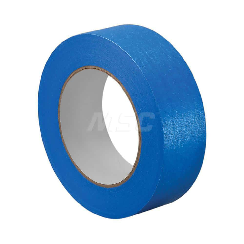 Painter's Tape & Masking Tape: 1/4″ Wide, 60 yd Long, 5.7 mil Thick, Blue Crepe Paper, Rubber Adhesive, 22.5 lb/in Tensile Strength