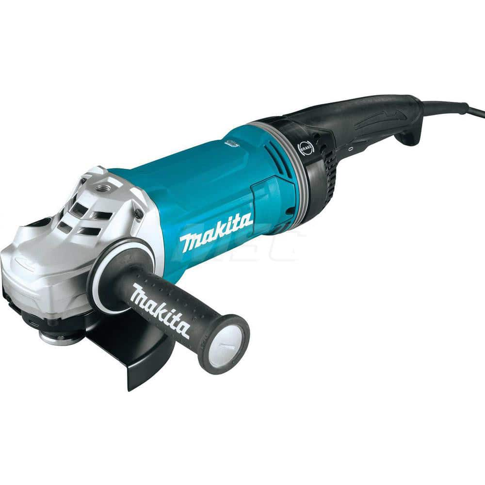 Corded Angle Grinder: 7″ Wheel Dia, 8,500 RPM, 5/8-11 Spindle 15A, 110V, Trigger Switch