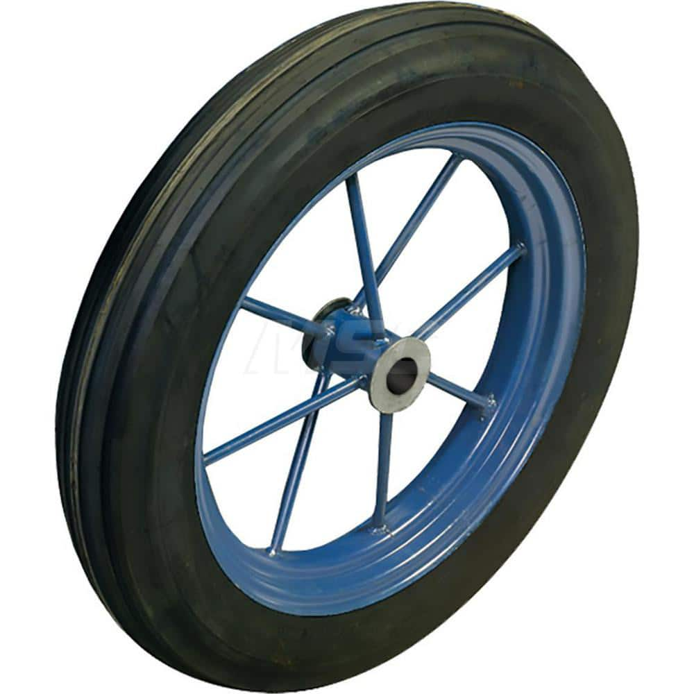 Wheelbarrow Tires; Wheel Type: Flat Free; Wheel Material: Rubber; Wheel Diameter: 18 in; Wheel Width: 4 in; For Use With: Bon Tool 12-354 Concrete Cart; Diameter (Inch): 18 in