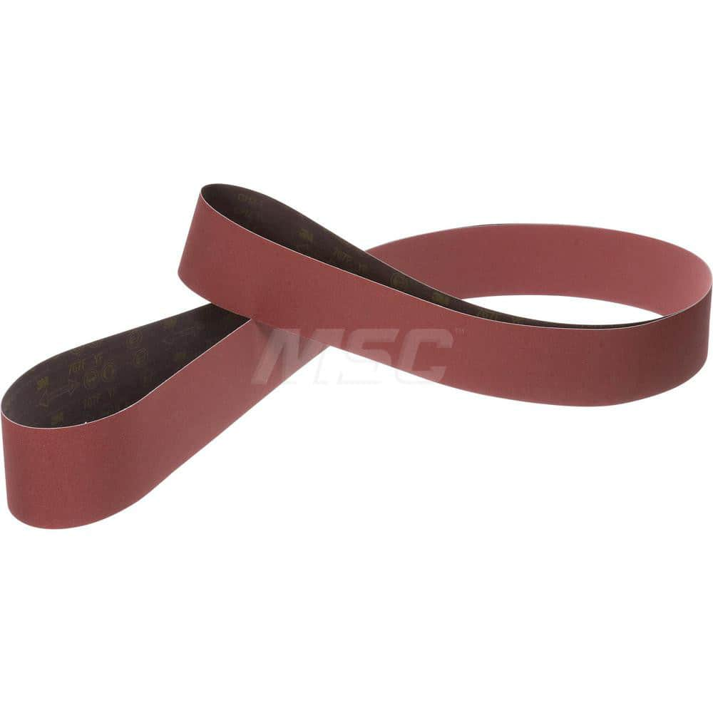 Abrasive Belt: 4″ Width, 132″ OAL, 80+ Grit, Ceramic Coated