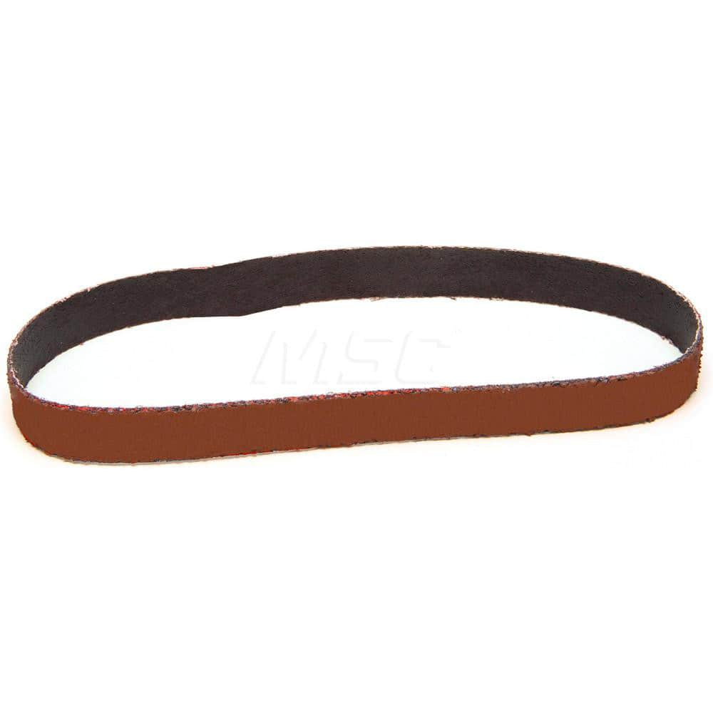 Abrasive Belt: 1/2″ Width, 12″ OAL, 60+ Grit, Ceramic Coated