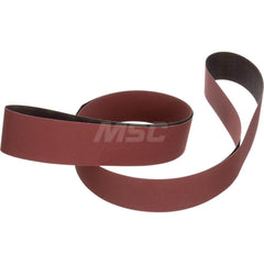 Abrasive Belt: 4″ Width, 168″ OAL, 80+ Grit, Ceramic Coated