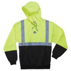 8293 2XL LIM/BLK HOODED SWEATSHIRT - Americas Tooling