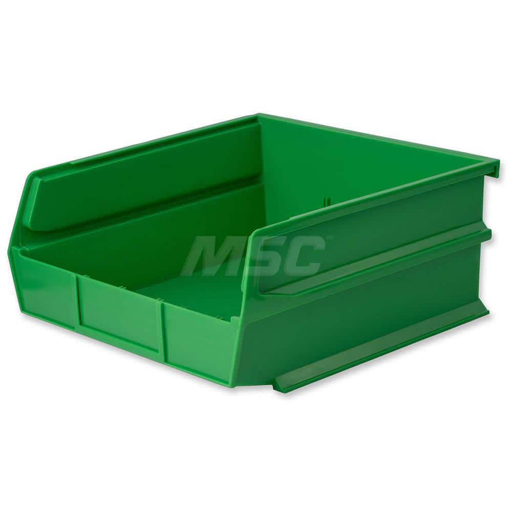 Plastic Hang, Stack & Nest Bin: Green 55 lb Capacity