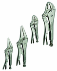 4 Piece - Curved & Straight Jaw Locking Plier Set - Americas Tooling