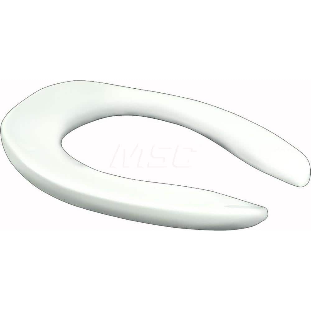 Toilet Seats; Type: Closed Front w/ Cover; Style: Elongated; Material: Plastic; Color: White; Outside Width: 14-1/2; Inside Width: 0; Length (Inch): 18.6; Minimum Order Quantity: Plastic; Material: Plastic