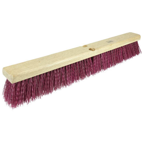 18″ - Red-Brown Heavy Sweeping Broom Without Handle - Americas Tooling