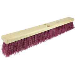 24″ - Red-Brown Heavy Sweeping Broom Without Handle - Americas Tooling