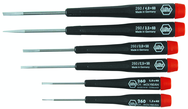 6 Piece - Precision Slotted Screwdriver Set - #26090 - 1.5 - 4.0mm - Americas Tooling