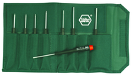 8 Piece - .028 - 1/8" - Precision Hex Inch Screwdriver Set In Canvas Pouch - Americas Tooling