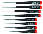 8 Piece - .050 - 5/32" - Precision Ball End Hex Inch Screwdriver Set - Americas Tooling