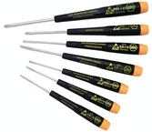 7 Piece - Precision ESD Safe Screwdriver Set - #27390 - Includes: Slotted 1.5 - 3.5 Phillips #00; 0; 1 - Americas Tooling