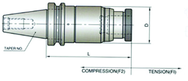 NO.1 BT40 TENS/COMP TAP HOLDER - Americas Tooling