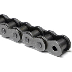 Shuster - 35-1RIVX10, 3/8" Pitch, ANSI 35, Single Strand Chain - Exact Industrial Supply