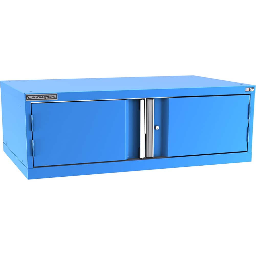 Champion Tool Storage - Storage Cabinets; Type: Stacked/Overhead Extra Wide Door Cabinet ; Width (Inch): 47 ; Depth (Inch): 28-1/2 ; Height (Inch): 15-3/4 ; Number of Shelves: 1 ; Material: Steel - Exact Industrial Supply