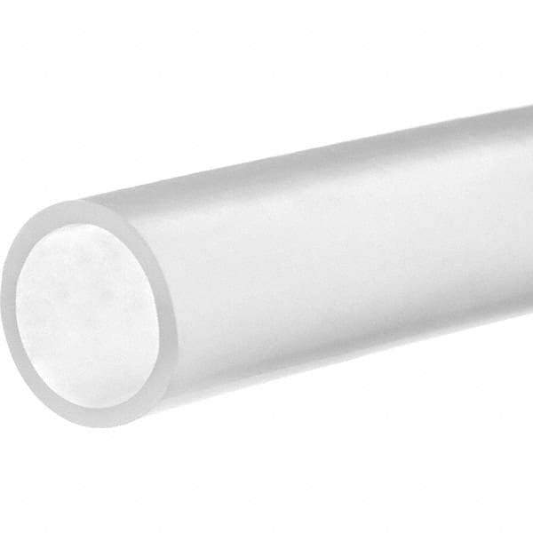 Value Collection - 1" ID x 1-1/4" OD, 10' Long, Silicone (3A) Tube - Clear, 40 Max psi, -120 to 480°F - Americas Tooling