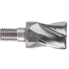 YG-1 - Corner Radius & Corner Chamfer End Mill Heads; Mill Diameter (Inch): 1/2 ; Mill Diameter (Decimal Inch): 0.5000 ; End Type: Corner Radius ; Corner Radius (Decimal Inch): 0.0800 ; Number of Flutes: 4 ; Material: Carbide - Exact Industrial Supply