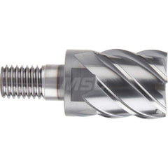 YG-1 - Square End Mill Heads; Mill Diameter (Inch): 3/8 ; Mill Diameter (Decimal Inch): 0.3750 ; Number of Flutes: 6 ; Length of Cut (Inch): 3/8 ; Length of Cut (Decimal Inch): 0.3750 ; Connection Type: M6 - Exact Industrial Supply