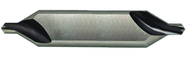 2.5mm x 50mm OAL 60° HSS Center Drill with Flat-Bright Form A - Americas Tooling