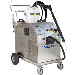 Goodway - Pressure Washers; Type: Hot Water ; Engine Power Type: Electric ; Pressure (psi): 145.00 ; Amperage Rating: 46.0000 ; Maximum Voltage Rating: 480.00 ; Rate of Flow (GPM): 0.32 - Exact Industrial Supply