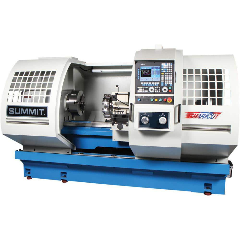 Summit - CNC Lathes; Precision: No ; Swing (Inch): 24 ; Swing (Decimal Inch): 24.0000 ; Swing (mm): 24.00 ; Swing Over Cross Slide (Decimal Inch): 16.0000 ; Swing Over Cross Slide (mm): 16.00 - Exact Industrial Supply