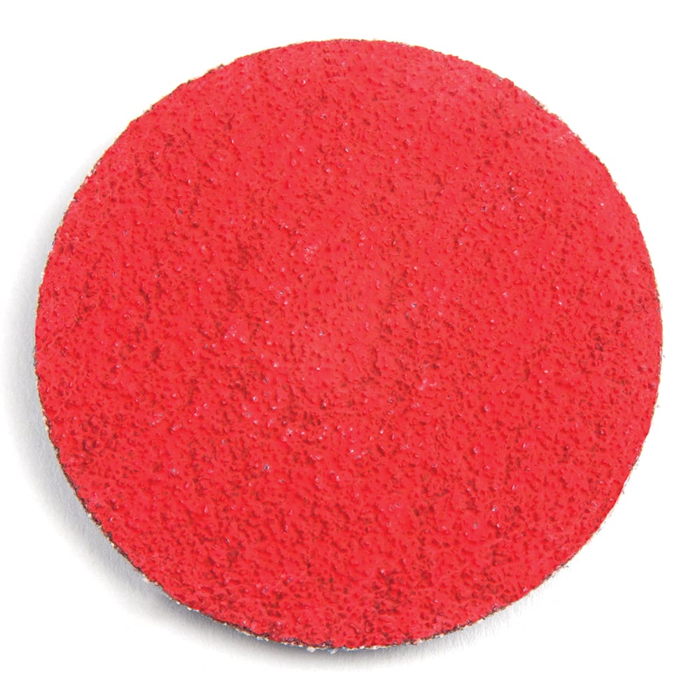 Quick-Change Disc: S, 2″ Disc Dia, 50 Grit, Ceramic, Coated Polyester Backed, 30,000 RPM