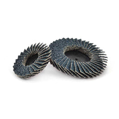 Superior Abrasives - Flap Discs; Abrasive Type: Coated ; Flap Disc Type: Compact ; Disc Diameter (Inch): 3 ; Abrasive Material: Zirconia Alumina ; Grit: 36 ; Attaching System: Mini Flap Disc Type R - Exact Industrial Supply