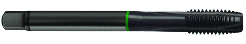 5/8-18 Dia. - 2B - 3 FL - Cobalt Plug Green Ring Tap - Blk-Ox FORM-B DIN 374 - Americas Tooling