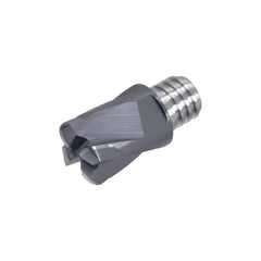 Corner Radius End Mill Head: 4 Flutes S10, TiAlN Coated, Series VFX