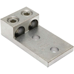 Burndy - Ring Terminals; Terminal Type: Rectangle ; Insulation Type: NonInsulated ; Connection Type: Lug ; Compatible Wire Size (AWG): 2 (Strand) ; Compatible Wire Size (kcmil): 600 ; Stud Size (Inch): 1/2 - Exact Industrial Supply