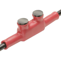 Burndy - Butt Splice Terminals; Insulation Type: Insulated ; Insulation Material: Plastisol ; Connection Type: Lug ; Compatible Wire Size (AWG): 4/0 ; Compatible Wire Size (kcmil): 250 ; Color: Red - Exact Industrial Supply